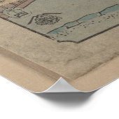 相模江の島 – 1858年 ポスター (角)