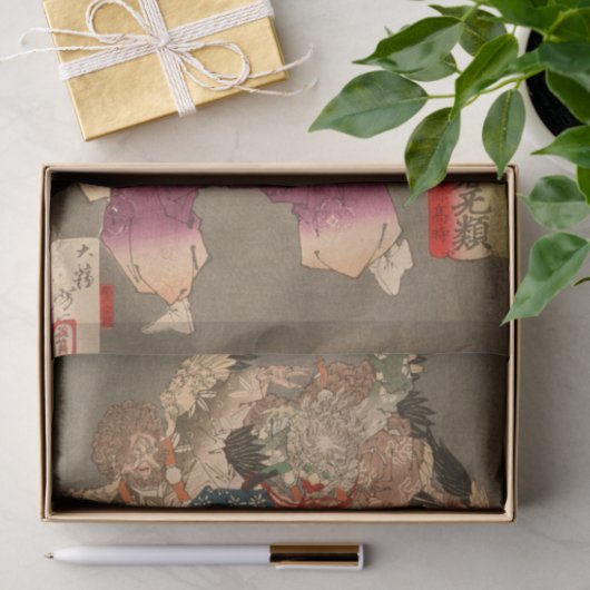 相模藩主宝生高時が天狗を除く 薄葉紙 (ギフト)