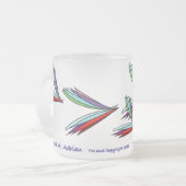 相次ぐなびき フロストグラスマグカップ (正面左)