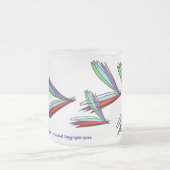 相次ぐなびき フロストグラスマグカップ (中央)