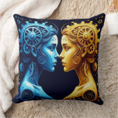 相補型芸術的機械の二重ポートレート クッション (ブランケット)