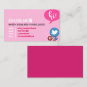 相談する販売の、社会媒体およびブロガー 名刺 (正面/裏面)