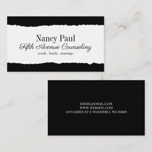 相談名刺 名刺 (正面/裏面)