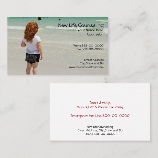 相談員の名刺 名刺 (正面/裏面)