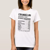 相談員の栄養事実学校相談員の贈り物 Tシャツ (正面)