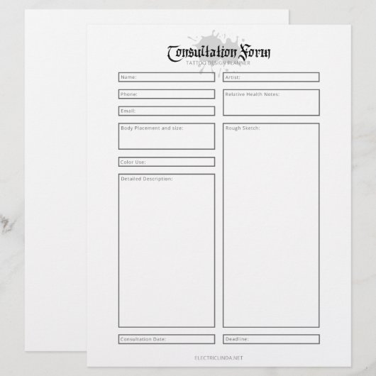 相談型枠 (正面/裏面)