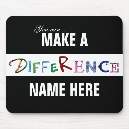 相違にやる気を起こさせるな引用文をすることができます マウスパッド (正面)