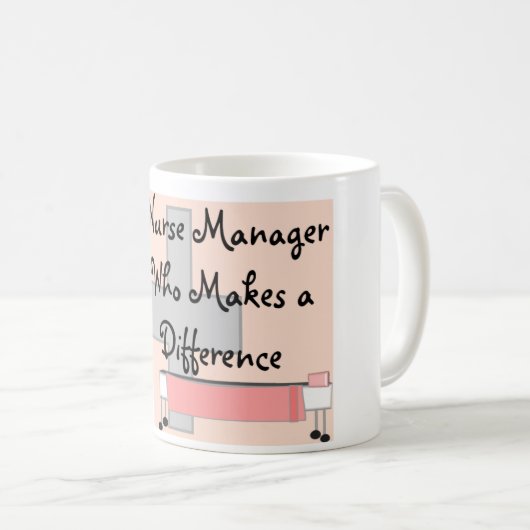 相違のギフトを作るナースのマネージャー コーヒーマグカップ (正面右)