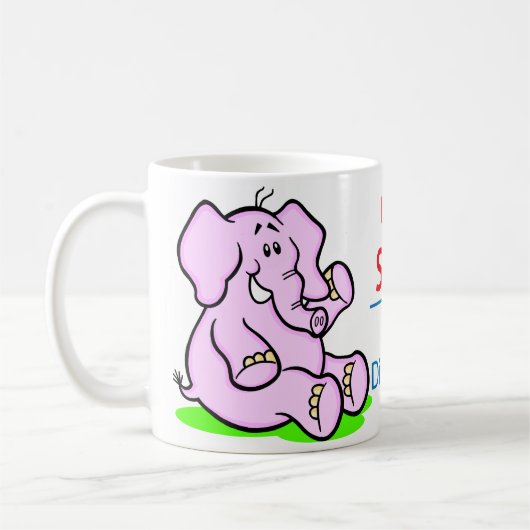 相違のマグを作っている子供の生命専門家 コーヒーマグカップ (左)