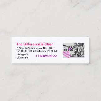 相違は澄んな名刺です スキニー名刺