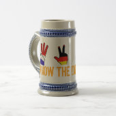 相違を知って下さい ビールジョッキ (正面左)