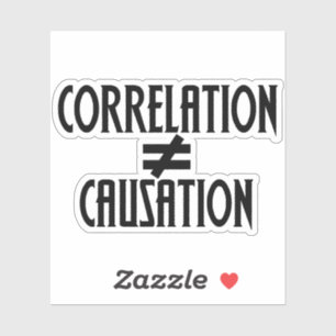 相関が原因と等しくない シール