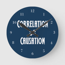 相関が原因と等しくない ラウンド壁時計