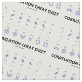 相関関係のカンニングペーパー(相関係数) ファブリック (クローズアップ)