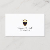 盾および林冠王室のなスタイルの紋章付き外衣 名刺 (正面)