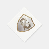 盾と剣 スタンダードカクテルナプキン (角)