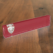 盾と剣 デスクネームプレート (側面)