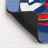 盾のマウスの愛国心が強い平和(青いジーン)マウスパッド マウスパッド (コーナー)