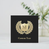 盾の付いた花輪 招待状 (スタンド正面)