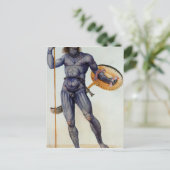 盾を持った小柄な男 ポストカード (スタンド正面)