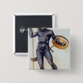 盾を握っているPictish人 缶バッジ (正面&裏面)