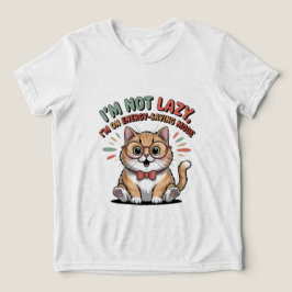 省エネモードのネコ トライブレンドTシャツ