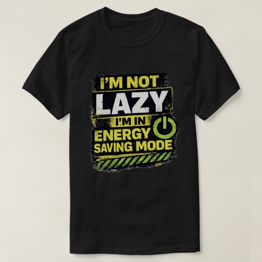 省エネモードの引用 Tシャツ (デザイン正面)