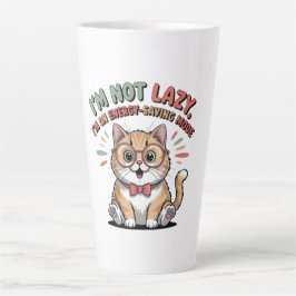 省エネモードの猫 カフェラテマグ