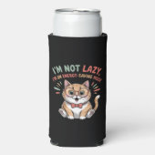 省エネモードの猫 スリム缶クーラー (Seltzer正面)