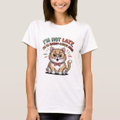 省エネモードの猫 Tシャツ (正面)