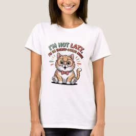 省エネモードの猫 Tシャツ