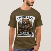 省エネモード中です Tシャツ (正面)