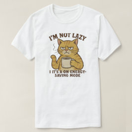 省エネ猫 Tシャツ