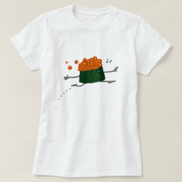 省略のサーモンピンクの卵のおもしろいな寿司 Tシャツ