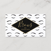 眉とまつりのパターン白/黒/金ゴールド