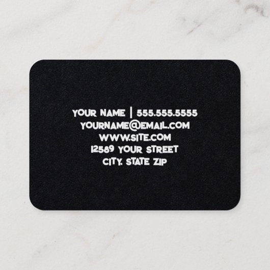 眉をひそめる 名刺 (裏面)