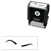 眉を上げる（黒） セルフインキングスタンプ (インサイチュ)