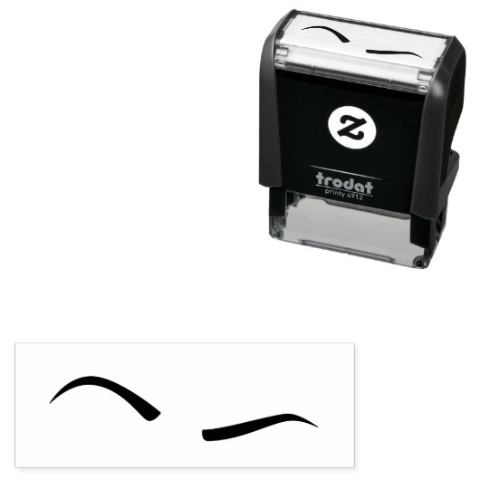 眉を上げる（黒） セルフインキングスタンプ (インサイチュ)