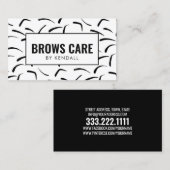 眉アフターケア永久眉パターン 名刺 (正面/裏面)