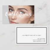 眉グラデーションと睫毛 名刺 (正面/裏面)