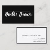 眉グラデーションと睫毛 名刺 (正面/裏面)