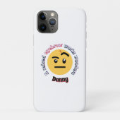 眉サス：上げた一眉で十分 Case-Mate iPhoneケース (裏)