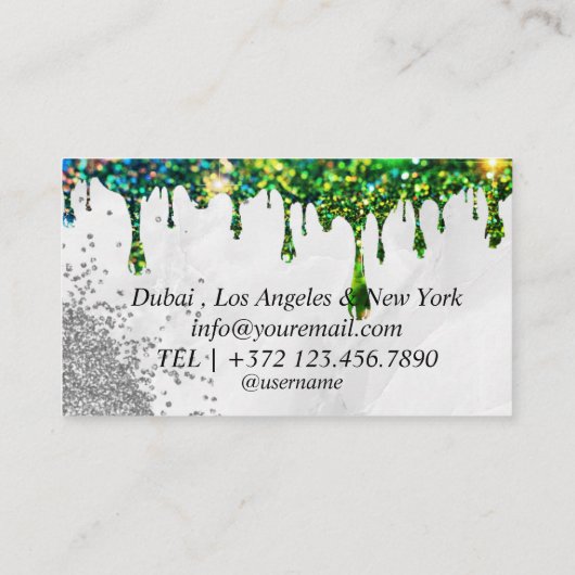 眉タイポグラフィ眉毛サロンマイクロブレイディングマーブル 名刺 (裏面)