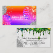 眉タイポグラフィ眉毛サロンマイクロブレイディングマーブル 名刺 (正面/裏面)