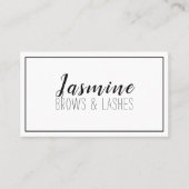 眉モダンと睫毛の洗浄 名刺 (正面)
