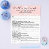 眉ワックス＆染色 顧客同意免責同意書 チラシ (シングル)