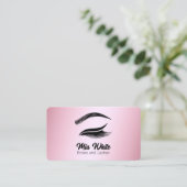 眉毛と睫毛バラ金ゴールド 名刺 (スタンド正面)