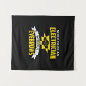 眉毛のない電気技師を信用するな タペストリー (正面(横))