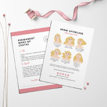 眉毛の永久的なメイクアフターケアの指示