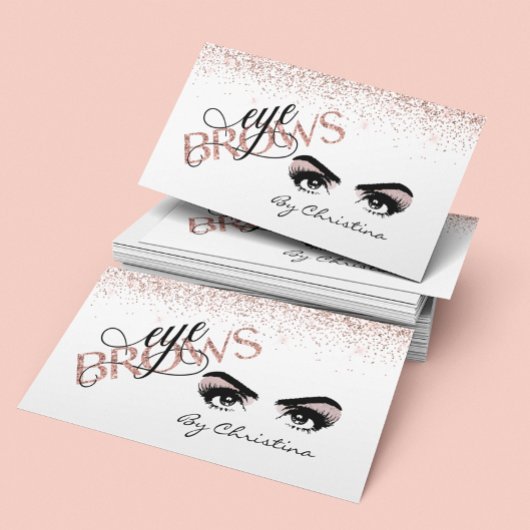 眉毛の目のバラ金ゴールドスレッディングマイクロブレイディングティント 名刺